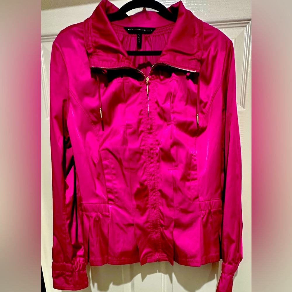 Tommy Hilfiger Women's Hot Pink Zip-Front Jacket